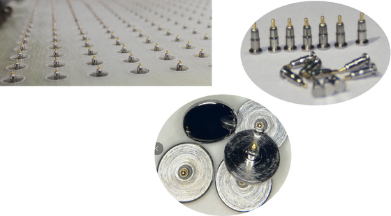 RoHS 자석 정각 Pogo Pins 황금 Palting 찬 Prossing